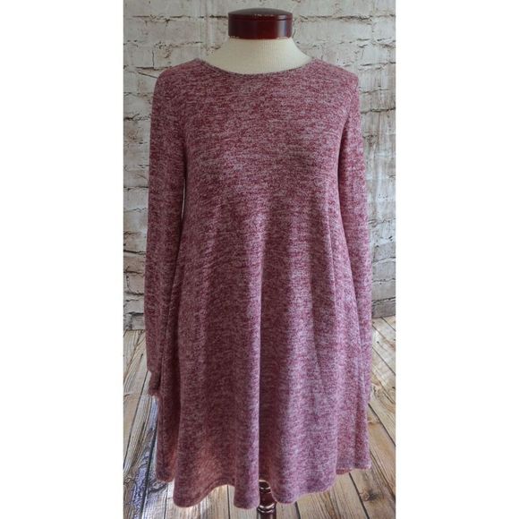 Alya Red Shift Dress Size S Small Soft Women's Long Sleeve - Picture 1 of 5